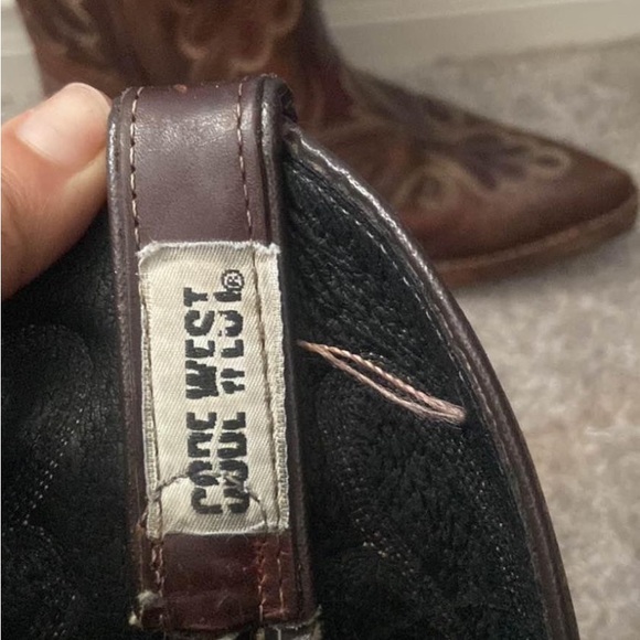 CODE WEST COWBOY BOOTS- REPURPOSED BOTTOMS - Picture 2 of 3